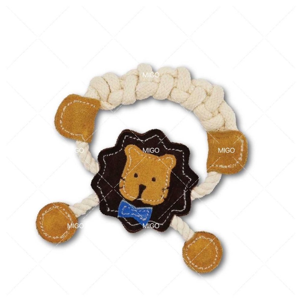 【MIGO寵物柑仔店】Doggy Man 多格漫 犬用 牛革玩具 互動潔齒玩具 狗狗玩具-細節圖4