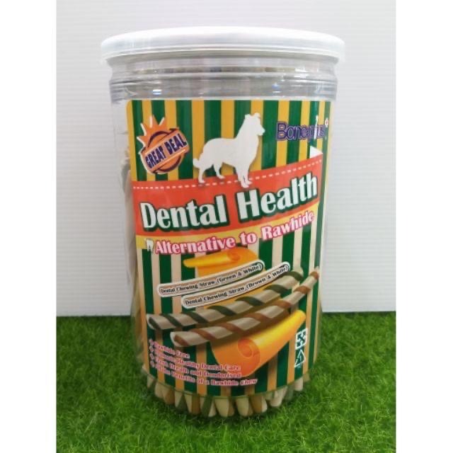 【MIGO寵物柑仔店】Bone Plus 高鈣雙色 潔牙 軟笛酥 S/M 500g 軟零食/極香