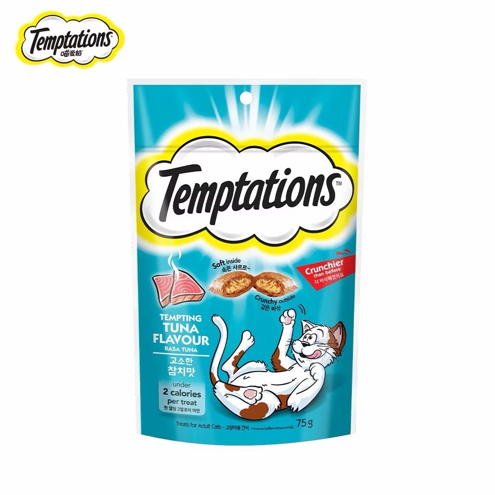 【MIGO寵物柑仔店】Temptations 喵愛餡 貓零食 75g 貓餅乾/貓咪最愛零食😂-規格圖7