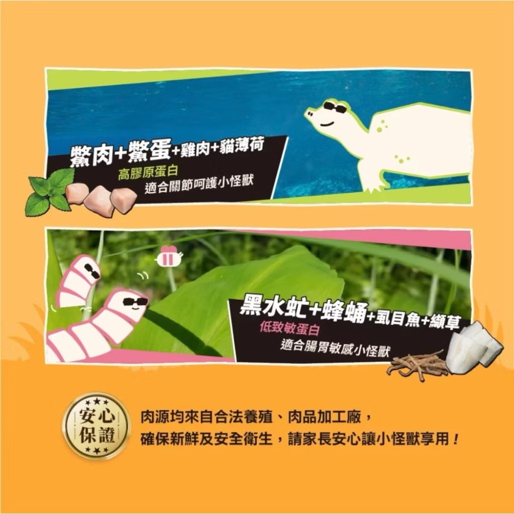 【MIGO寵物柑仔店】怪獸部落LitoMon爽爽酷肉粒｜野味凍乾零食 20G ｜原肉零食 凍乾 貓零食 狗零食-細節圖4