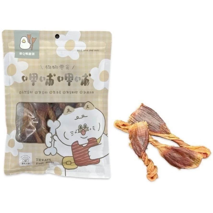 【MIGO寵物柑仔店】呷哺呷哺 狗狗零食 犬用零食 天然零食 牛舌 鴨脖子 椰果雞捲 地瓜雞捲 牛氣管 鯊魚皮 雞胗-細節圖5