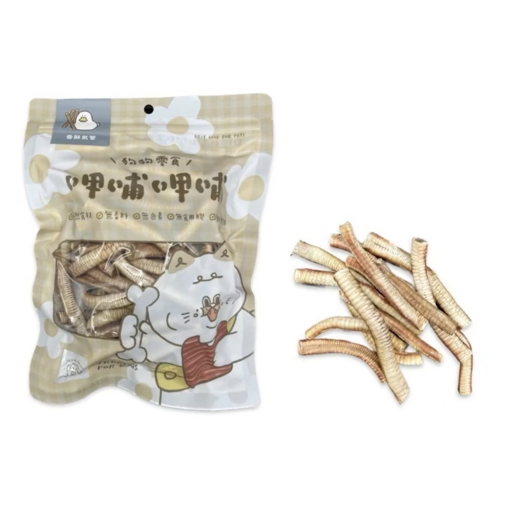 【MIGO寵物柑仔店】呷哺呷哺 狗狗零食 犬用零食 天然零食 牛舌 鴨脖子 椰果雞捲 地瓜雞捲 牛氣管 鯊魚皮 雞胗-規格圖10