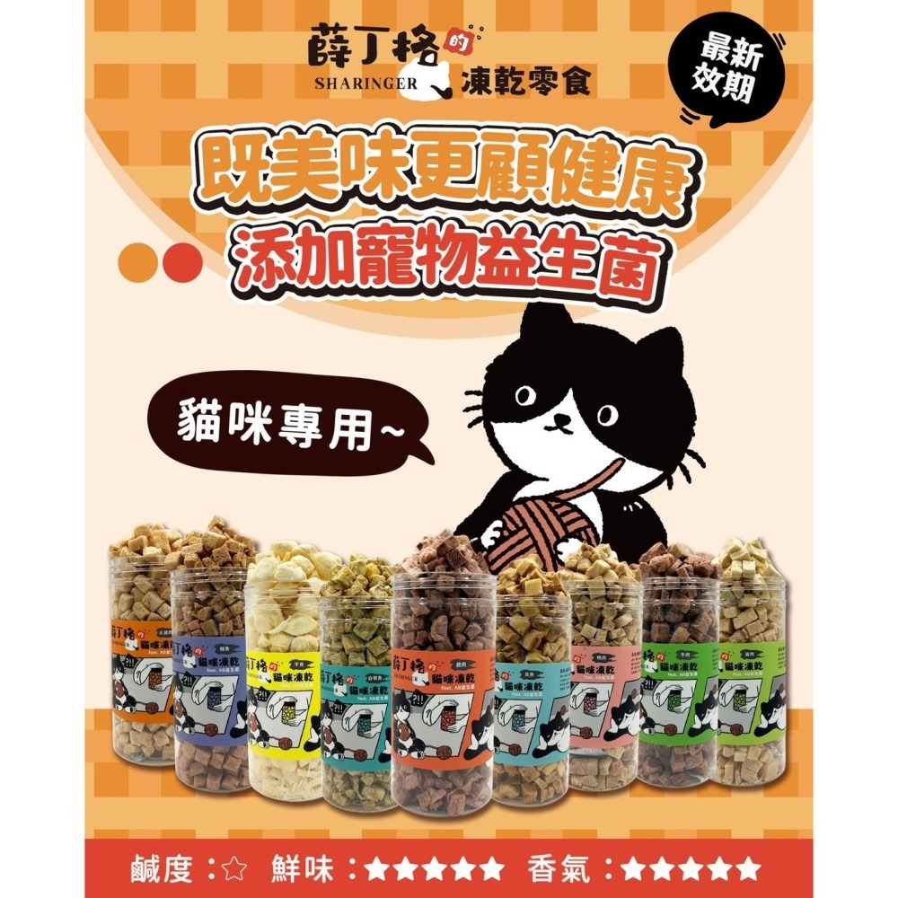 【MIGO寵物柑仔店】薛丁格的貓咪凍乾  小塊肉丁 貓零食 貓零食  大罐裝凍乾 雞肉丁 鮪魚丁 牛肉丁 鴨肉丁