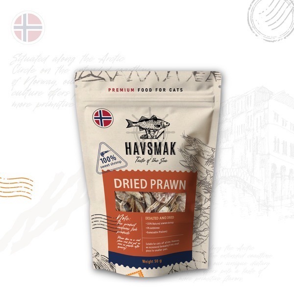 【MIGO寵物柑仔店】海夫默克HAVSMAK 挪威鱈魚魚皮捲 魚皮塊 魚皮片 營養棒 營養餅 北極甜蝦 耐咬 磨牙-規格圖6