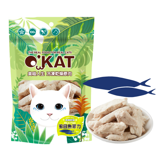 【MIGO寵物柑仔店】O＇KAT 美喵人生冷凍乾燥貓零食 貓咪零食 凍乾 寵物零食 凍乾零食 貓零食-規格圖4