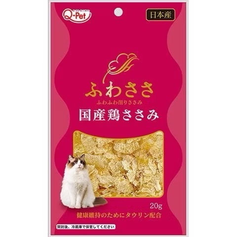 【MIGO寵物柑仔店】日本 Q-PET 巧沛 貓零食 國產雞系列 雪花雞肉片 20G 寵物零食 貓雞肉片-規格圖7