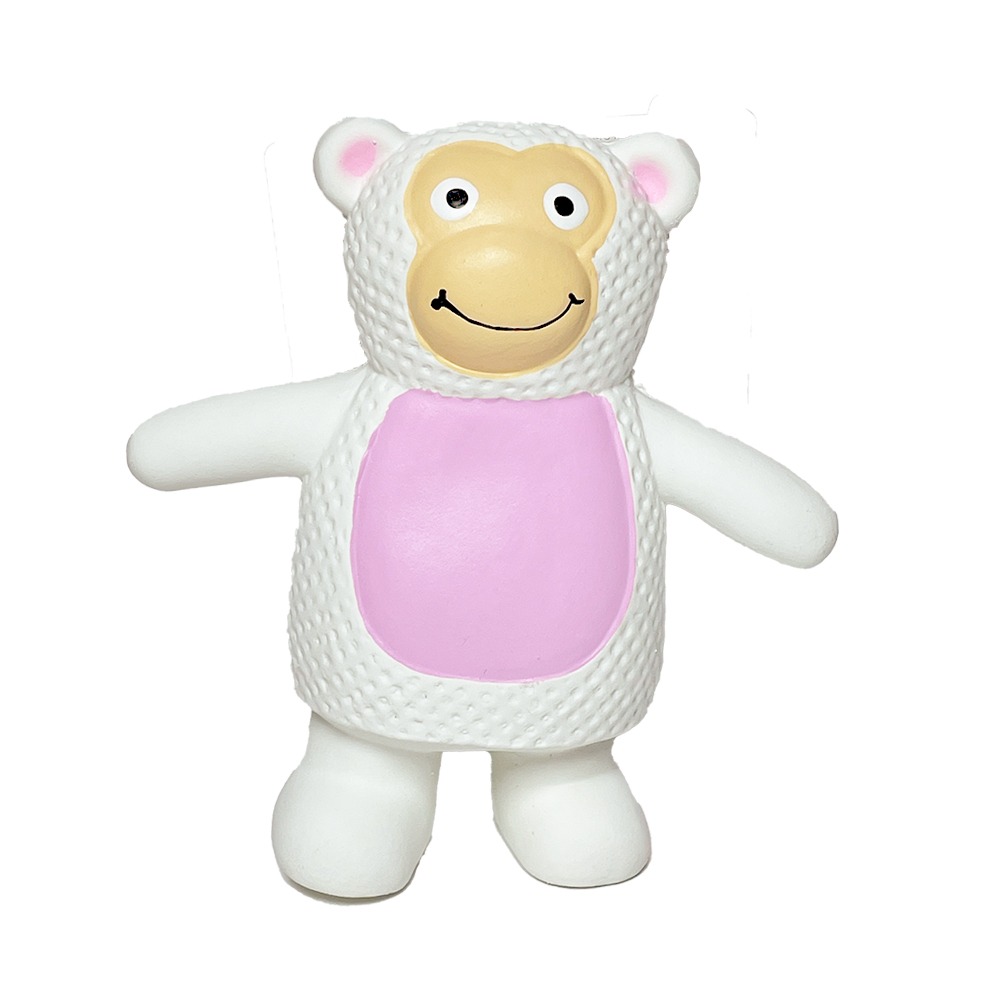 【MIGO寵物柑仔店】FOFOS兩只福狸 天然橡膠發聲玩具 耐咬磨牙狗玩具 豬豬發聲 犬玩具-規格圖5