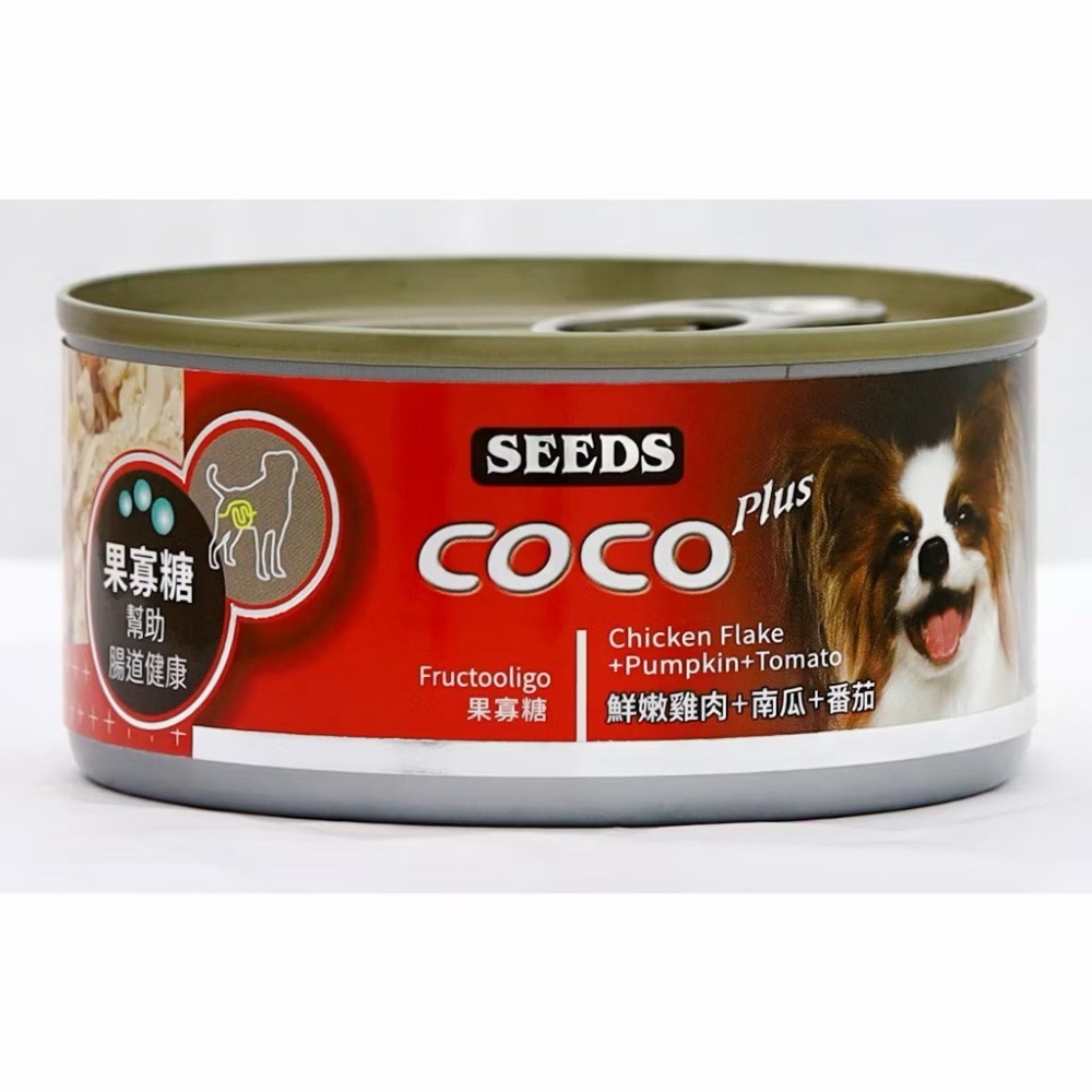 【MIGO寵物柑仔店】SEEDS 惜時 COCO PLUS 愛犬機能餐罐 170G-規格圖4