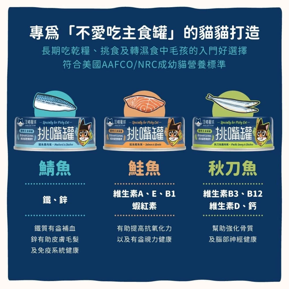 【MIGO寵物柑仔店】 汪喵星球 挑嘴貓 98%含肉量貓咪無膠主食罐 挑嘴罐 165g-細節圖5