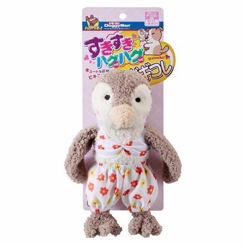 【MIGO寵物柑仔店】Doggyman 多格漫 穿著可愛上衣 毛絨啾啾響聲玩具 4種造型 狗狗發聲玩具-規格圖5