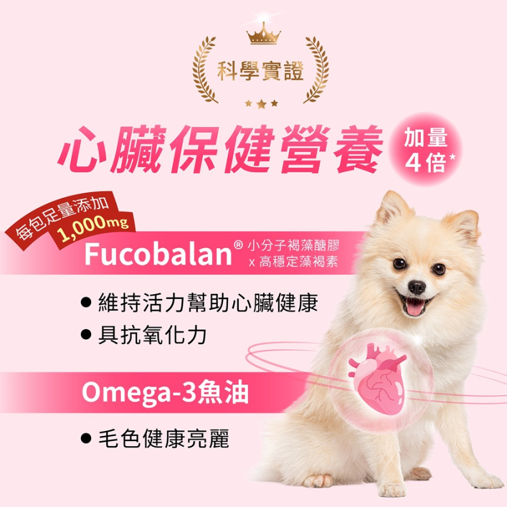 【MIGO寵物柑仔店】中華海洋 Hi-Q 藻心沛鮮肉片70克  小分子褐藻醣膠 心臟保健 寵物零食-細節圖3