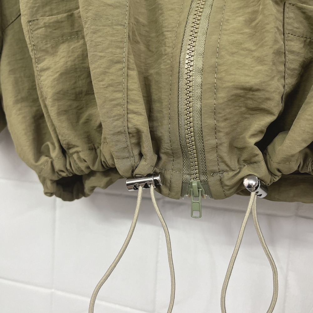 Jun.09 │ 縮腰工裝微開叉長裙套裝(3色)-2326 套裝 工裝風 長裙 短版上衣 縮腰上衣 開衩裙-細節圖2