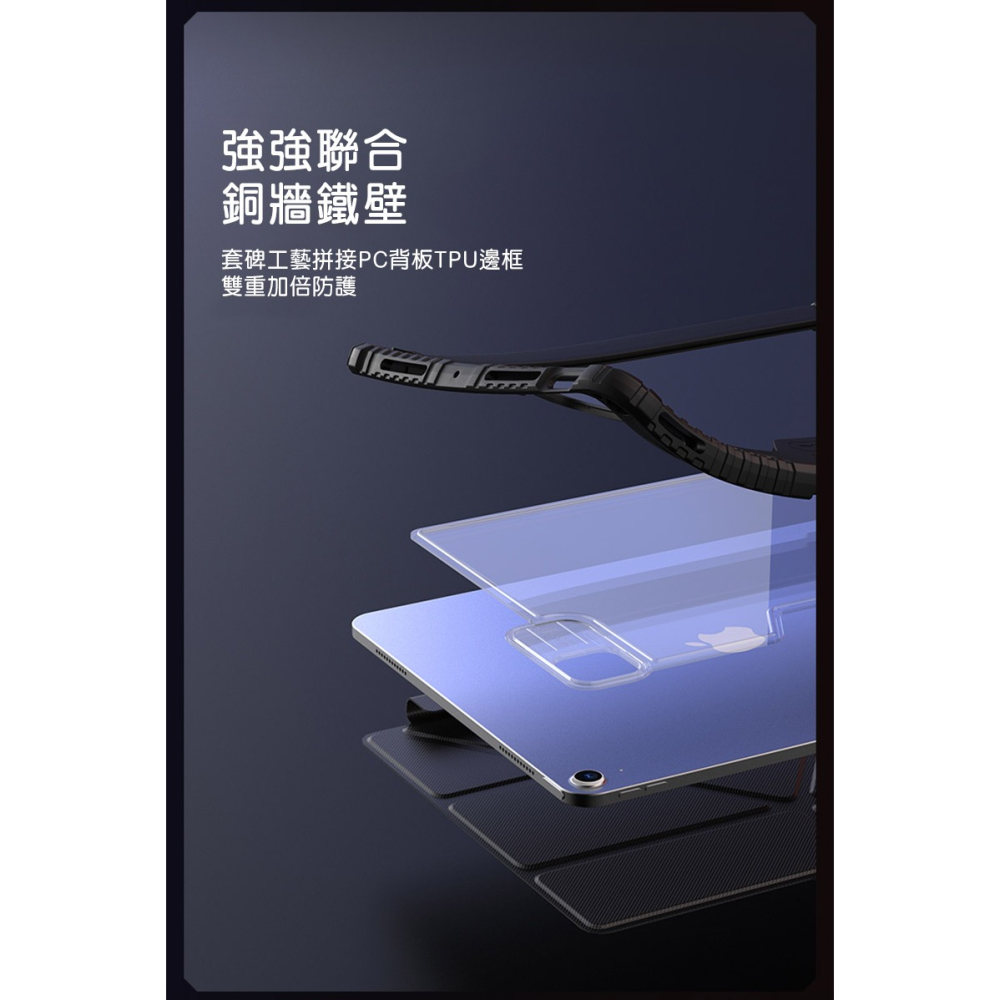 NILLKIN 蘋果 iPad Air 13/Pro 12.9 (2020~2022)悍甲 Pro 皮套(多角度摺疊款)-細節圖9