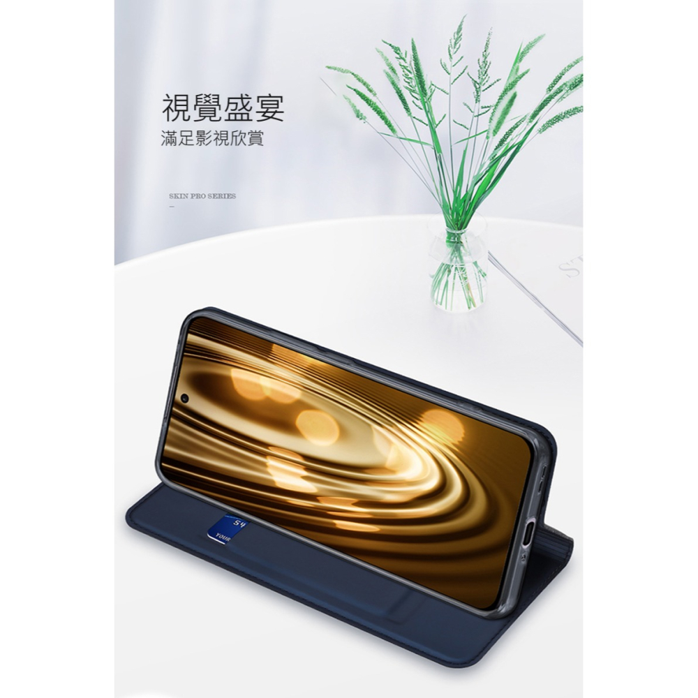 DUX DUCIS OPPO Reno 12 Pro 5G SKIN Pro 皮套 側翻皮套 插卡 可立 保護套 手機套-細節圖9