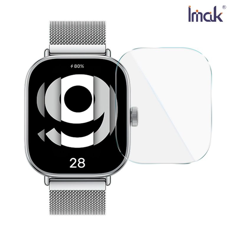 Imak 艾美克 Redmi 紅米 Watch 4 玻璃手錶膜 保護貼 玻璃貼 手表保護貼-細節圖3