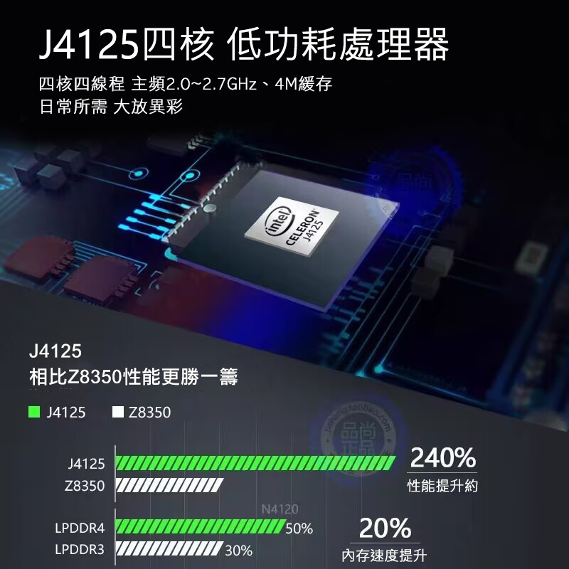 MOREFINE M1K 迷你電腦棒(Intel J4125) - 8G/128G 迷你主機 小主機 小桌機 WIN11-細節圖5