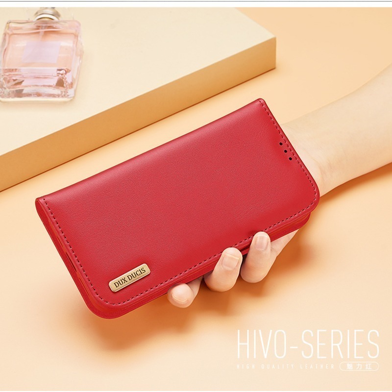DUX DUCIS Apple 蘋果 iPhone 16 Pro Hivo 真皮保護套 側翻-細節圖6