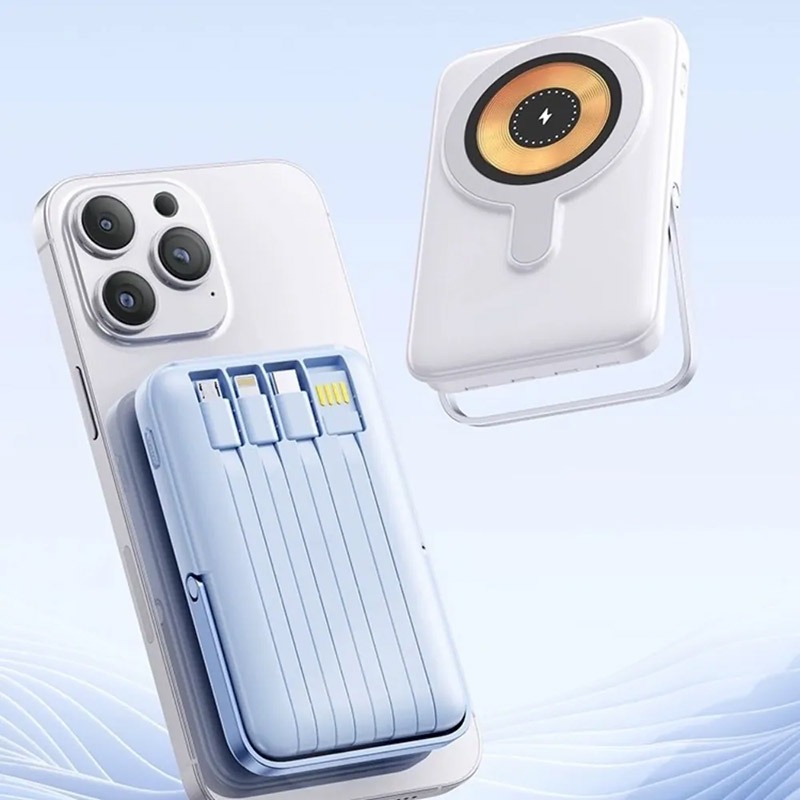 Nisda BS-WL102 快充磁吸之架行動電源(10000mAh) MagSafe 自帶線 Type-C Micro-細節圖6