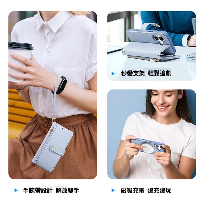 DUX DUCIS Apple 蘋果 iPhone 16 / 16 Plus LAWA 二合一錢包保護套 側翻皮套 真皮-細節圖5