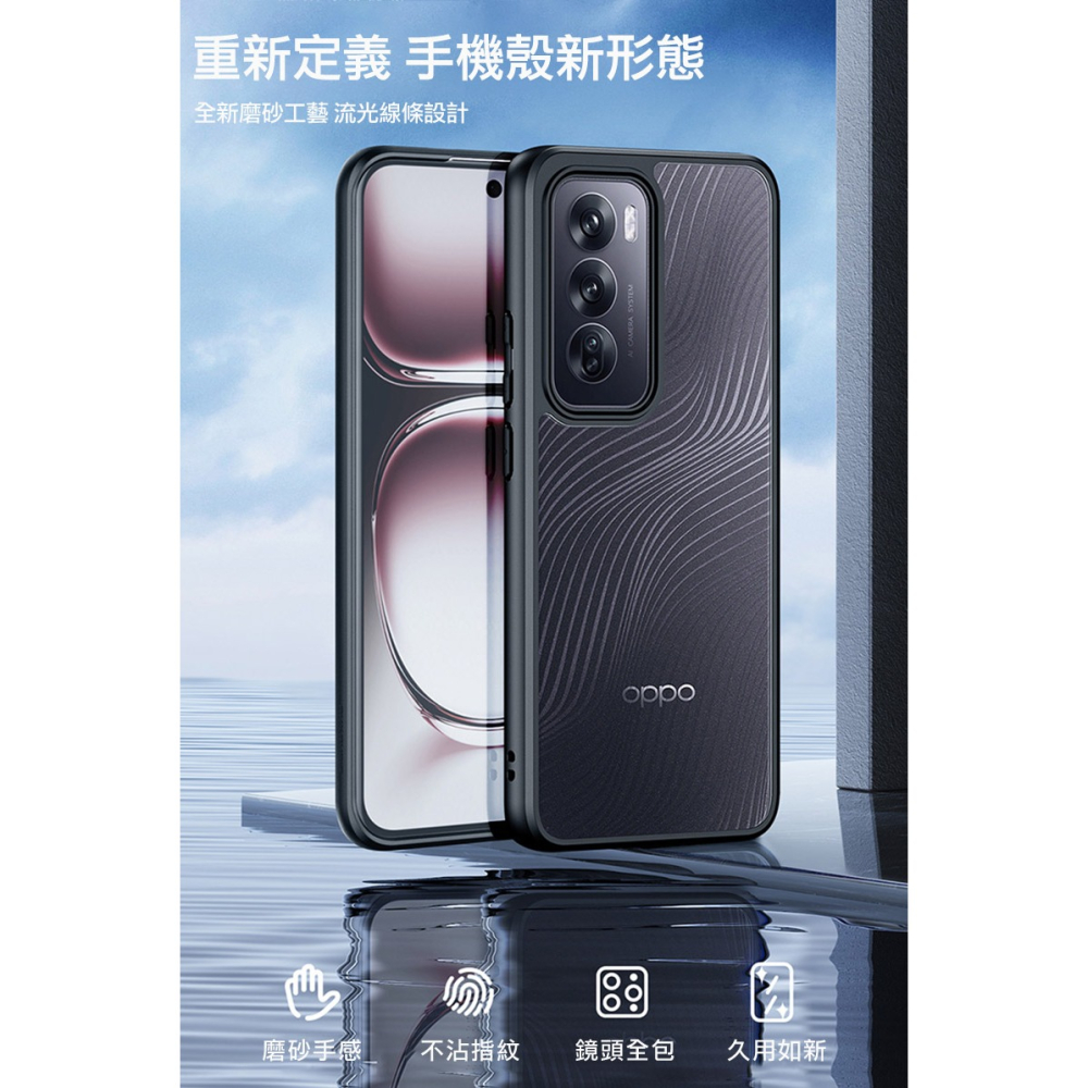 DUX DUCIS OPPO Reno 12 5G Aimo 保護殼 手機殼 保護套 霧面不沾指紋 軟邊保護套 防摔殼-細節圖2
