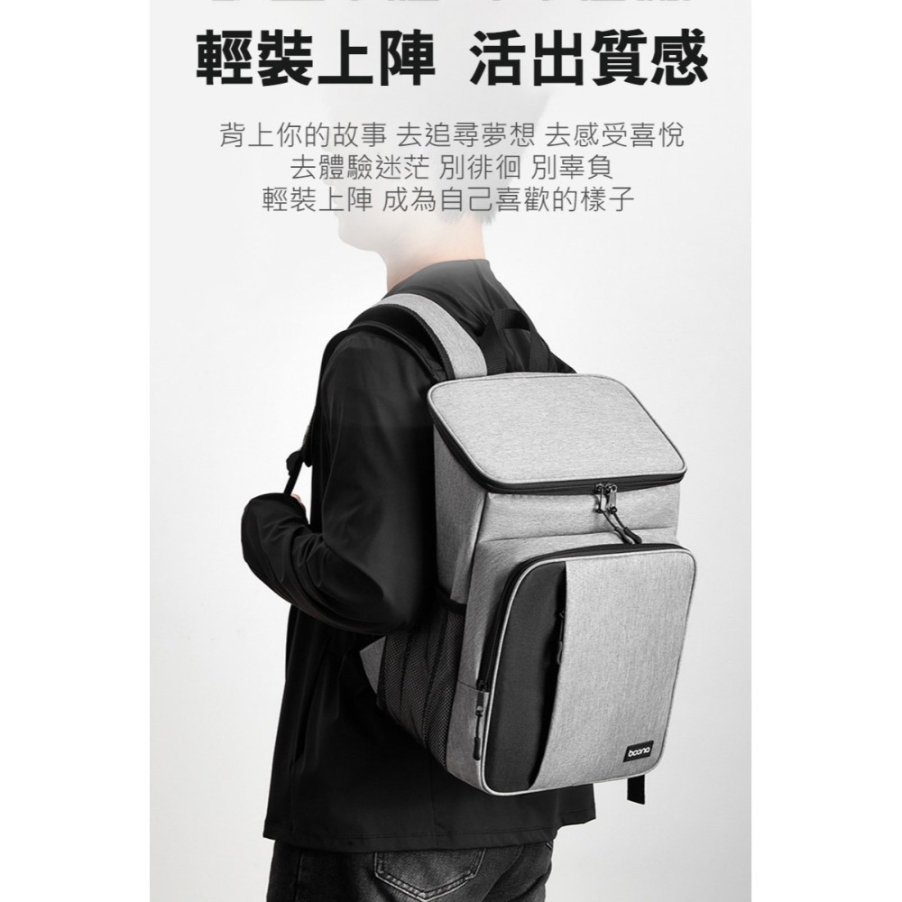 baona BN-K012 都市雙肩背包 後背包 書包 商務背包 減壓背包 筆電背包-細節圖3