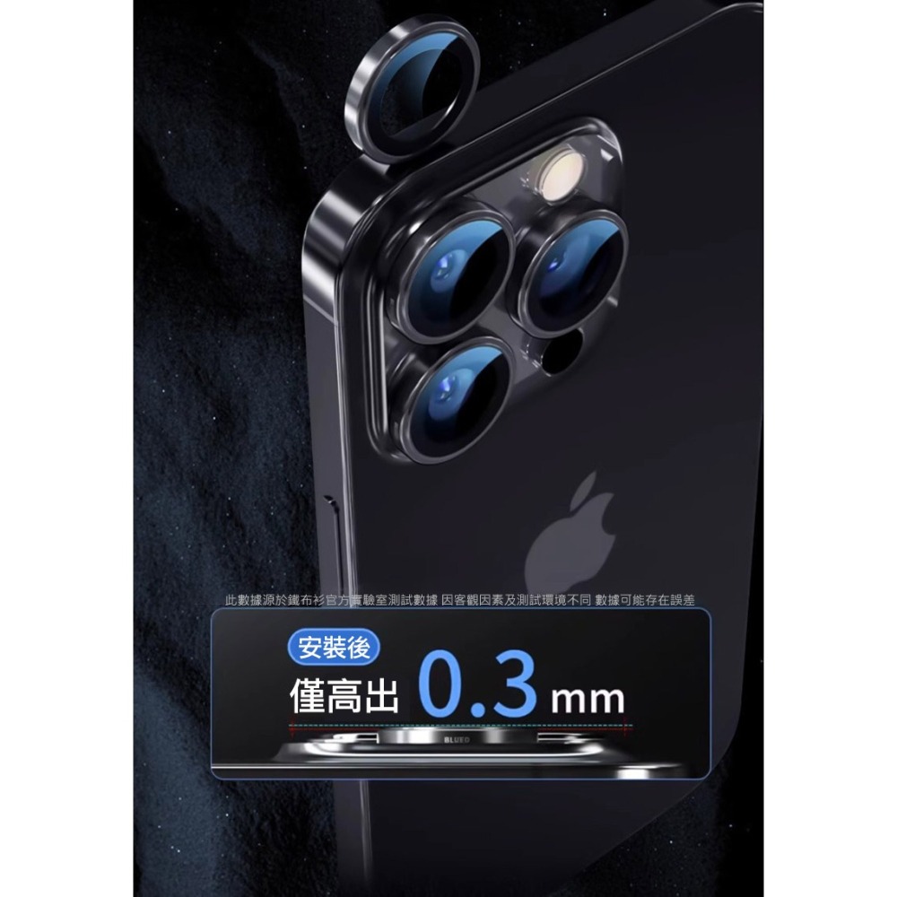 QinD Apple 蘋果 iPhone 16 Pro / iPhone 16 Pro Max 鷹眼鏡頭保護貼 鏡頭貼-細節圖3