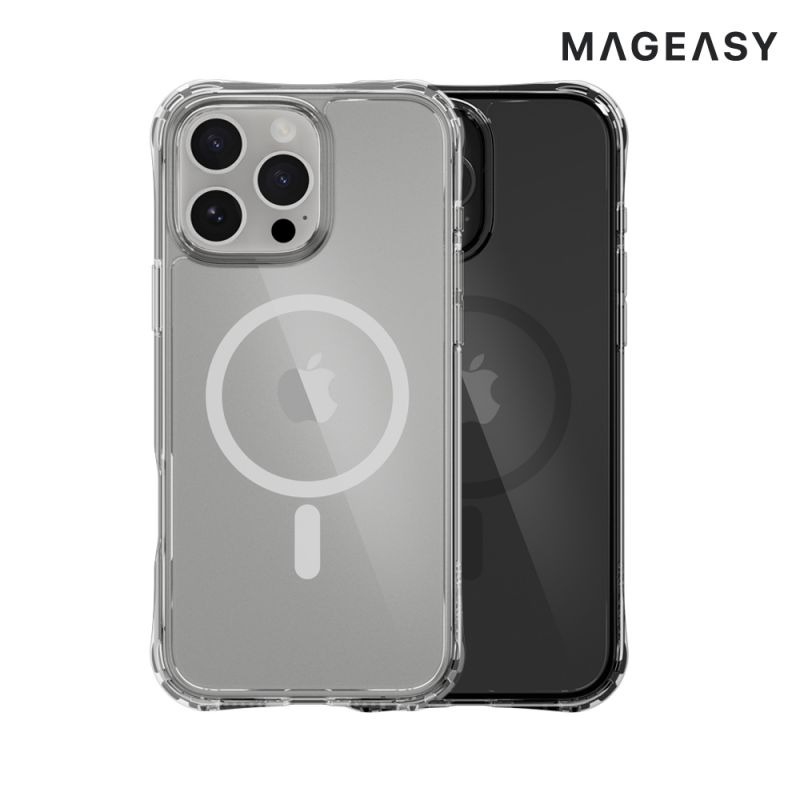MAGEASY Apple 蘋果 iPhone 16 Pro / 16 Pro Max Atoms M 超軍規防摔透明殼-細節圖9