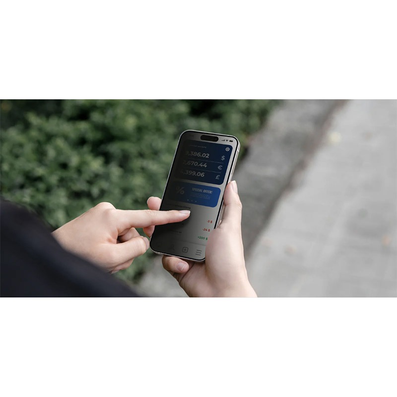 MAGEASY Apple 蘋果 iPhone 16 / 16 Plus VETRO Privacy 防窺鋼化玻璃保護貼-細節圖3
