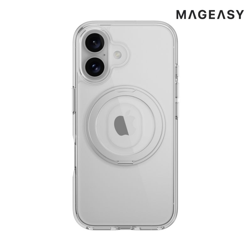 MAGEASY Apple 蘋果 iPhone 16 / 16 Plus MagStand 360 M 指環支架保護殼-細節圖10