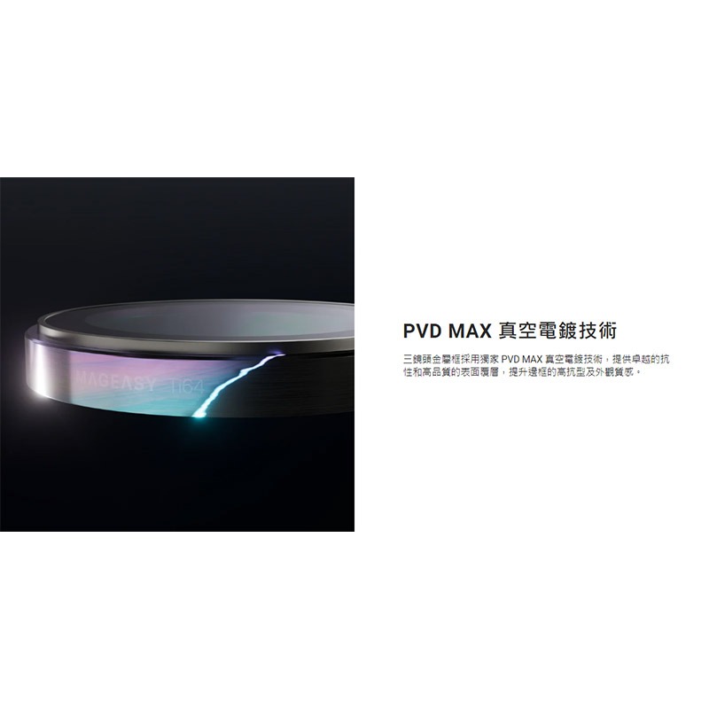 MAGEASY Apple 蘋果 iPhone 16 Pro / 16 Pro MaxLenz 藍寶石鏡頭貼(Ti64)-細節圖3