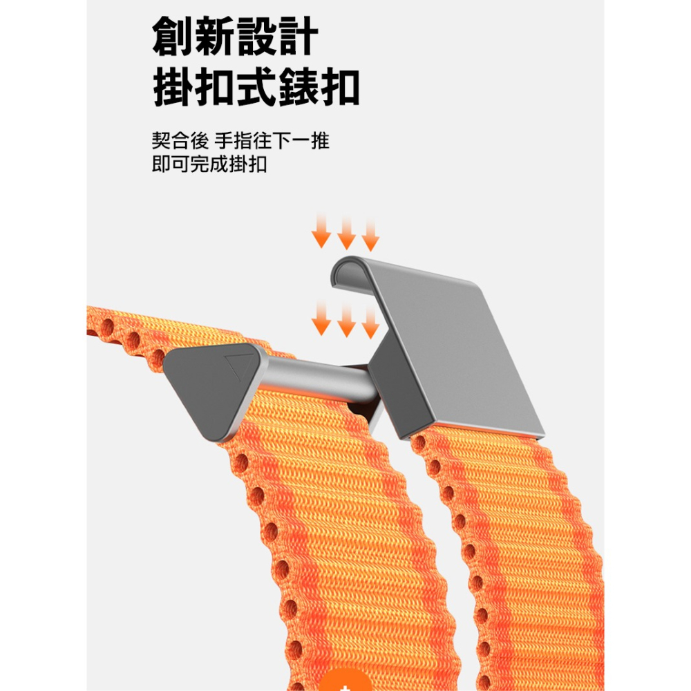 DUX DUCIS Apple 蘋果 Watch (38mm/40mm/41mm/42mm(十代)) 回環式越野錶帶-細節圖7