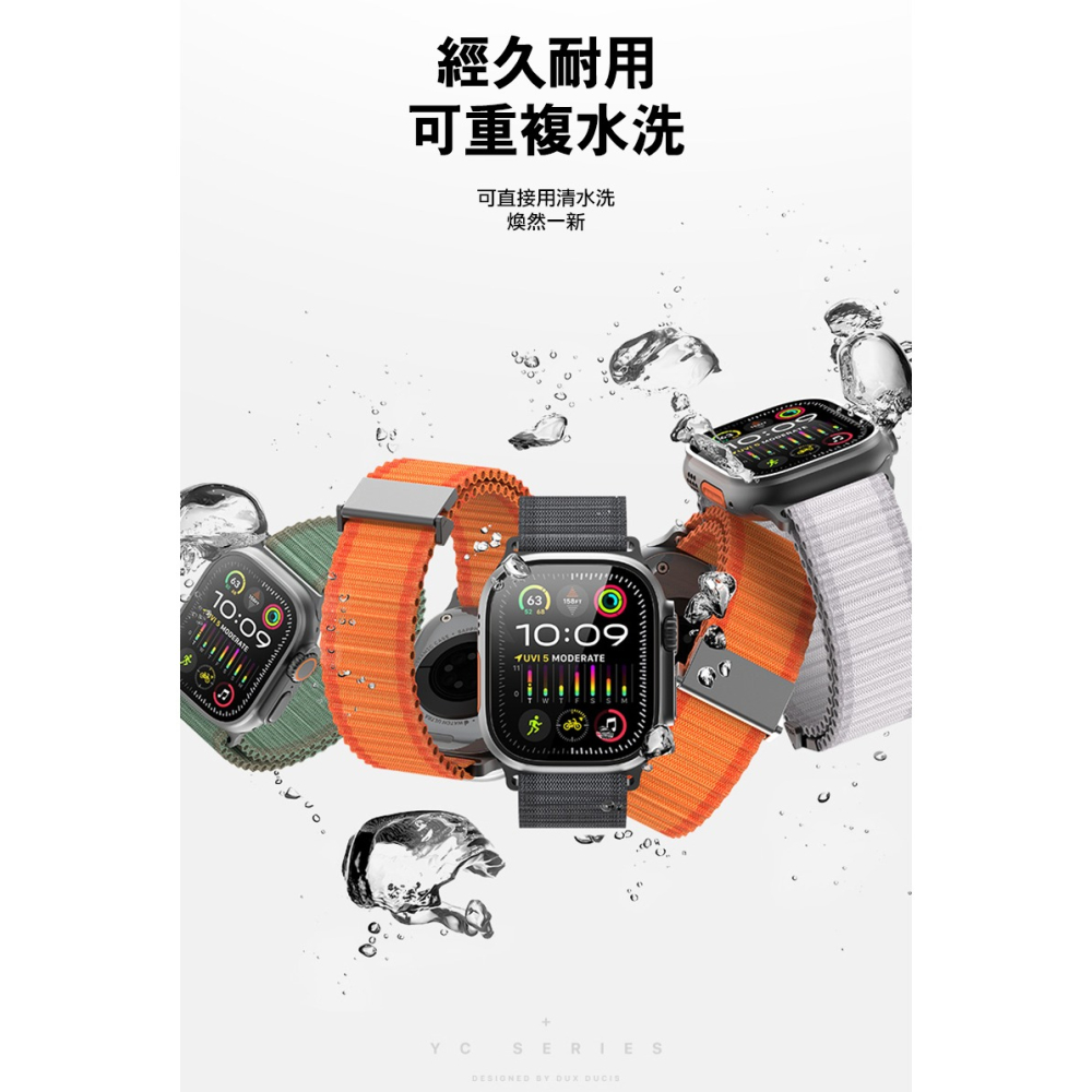 DUX DUCIS Apple 蘋果 Watch (38mm/40mm/41mm/42mm(十代)) 回環式越野錶帶-細節圖11