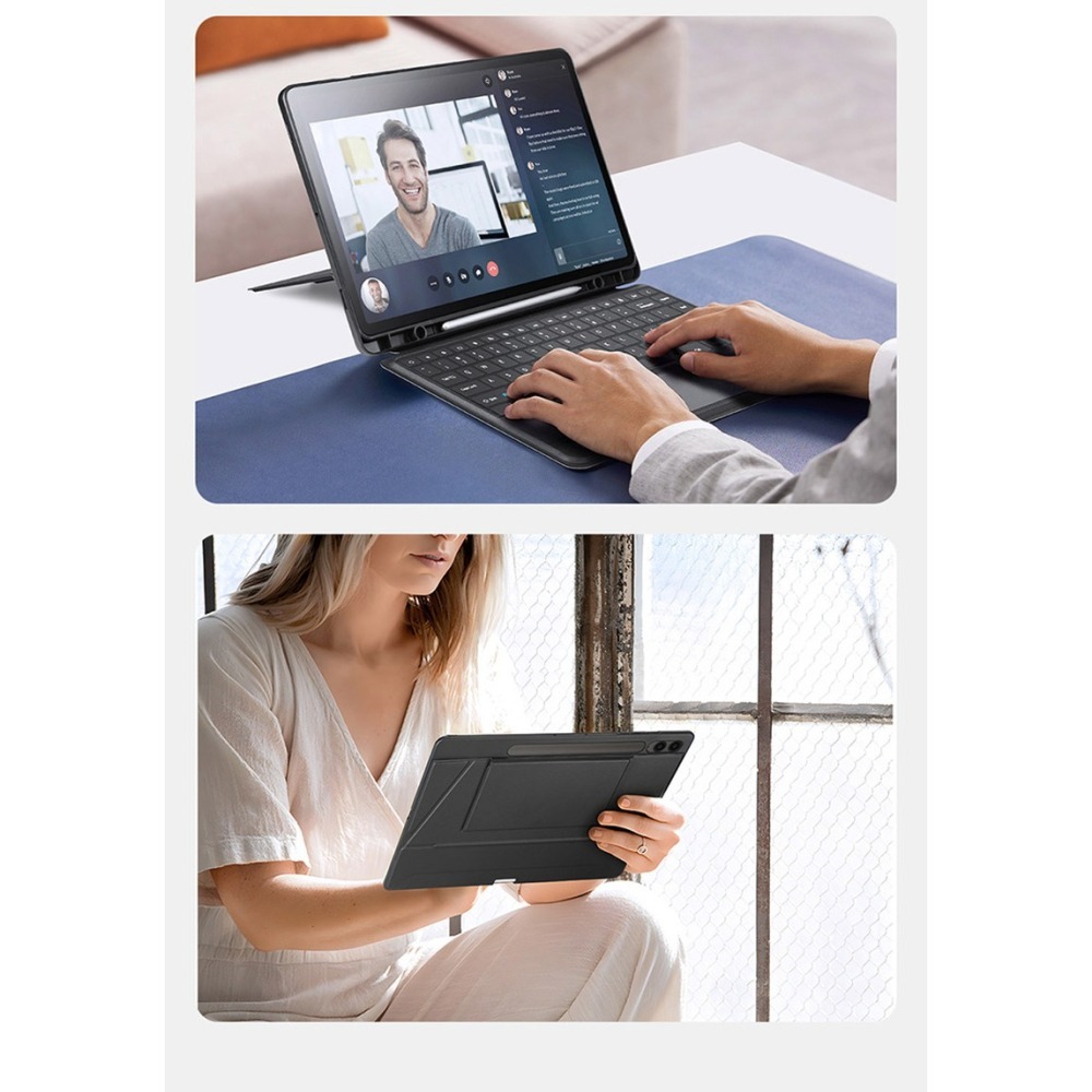 DUX DUCIS SAMSUNG Tab S10 Ultra/S9Ultra/S8 UltraDK鍵盤保護套(背光版)-細節圖8