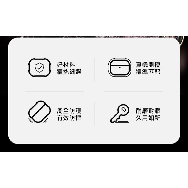 DUX DUCIS Apple 蘋果 AirPods 4 冰晶保護套 保護殼 防摔殼 透明殼 透色殼 按鈕卡扣-細節圖3