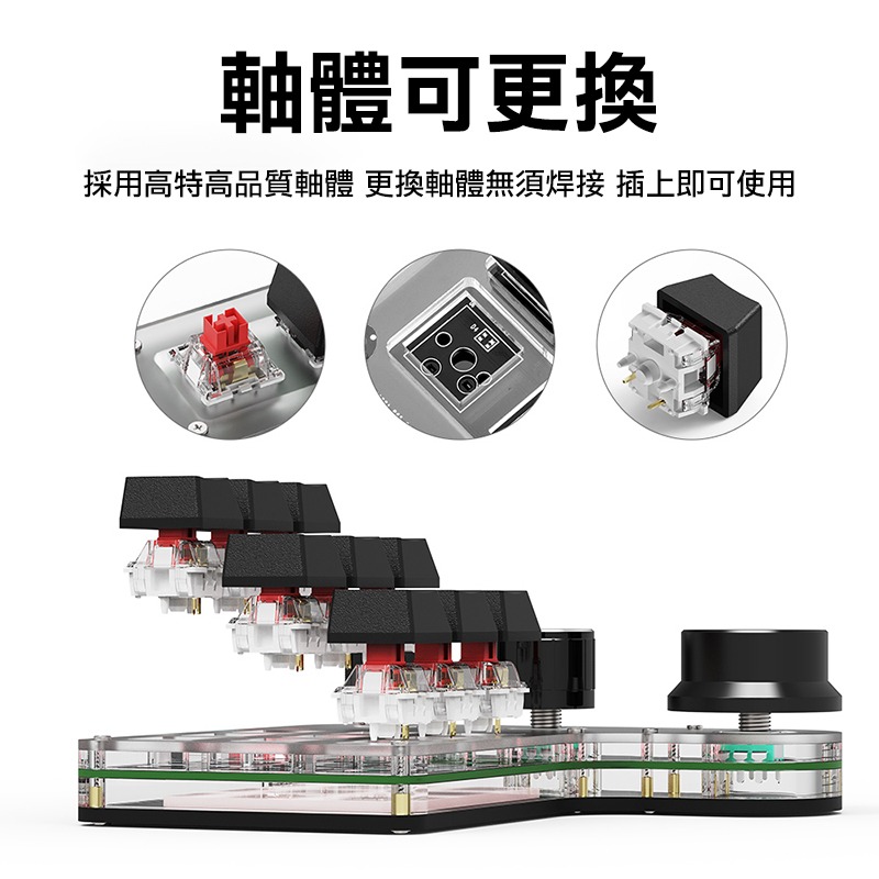 SIKAI 9鍵+3旋鈕自定義有線鍵盤 可自定義 複製 貼上 快速輸入 快捷鍵 懶人輸入 懶豬豬專用-細節圖5