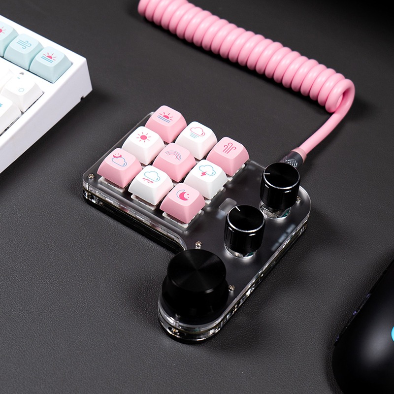 SIKAI 9鍵+3旋鈕自定義有線鍵盤 可自定義 複製 貼上 快速輸入 快捷鍵 懶人輸入 懶豬豬專用-細節圖10