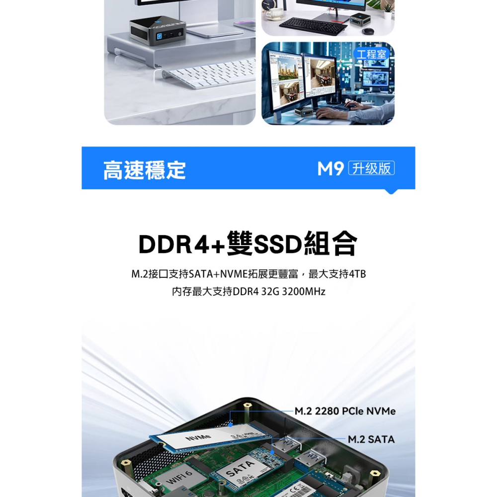 MOREFINE M9 (升級版)迷你電腦(Intel N150 3.6GHz)  小桌機 雙螢幕輸出 WIN11-細節圖9