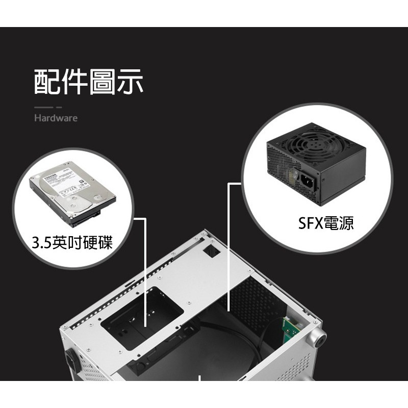 SKTC-A17 手提 ITX 迷你機殼(7.6L) Mini ITX 機殼 迷你機殼 小機殼-細節圖7