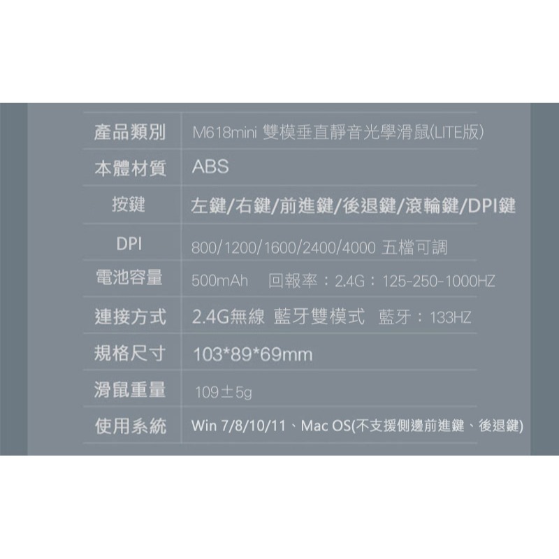 DeLUX M618mini 雙模垂直靜音光學滑鼠 無側燈 辦公滑鼠 人體工學 手腕舒適-細節圖11