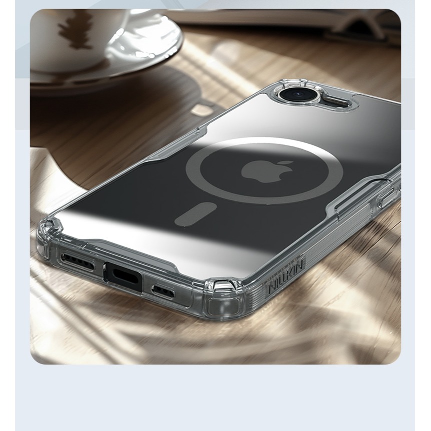 NILLKIN Apple 蘋果 iPhone 16e 本色 Pro 磁吸保護套 保護套 保護殼 磁吸殼 手機套 透明套-細節圖5