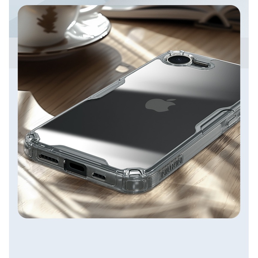 NILLKIN Apple 蘋果 iPhone 16e 本色 Pro 保護套 保護殼 手機套 透明套 四角氣囊 防摔保護-細節圖5