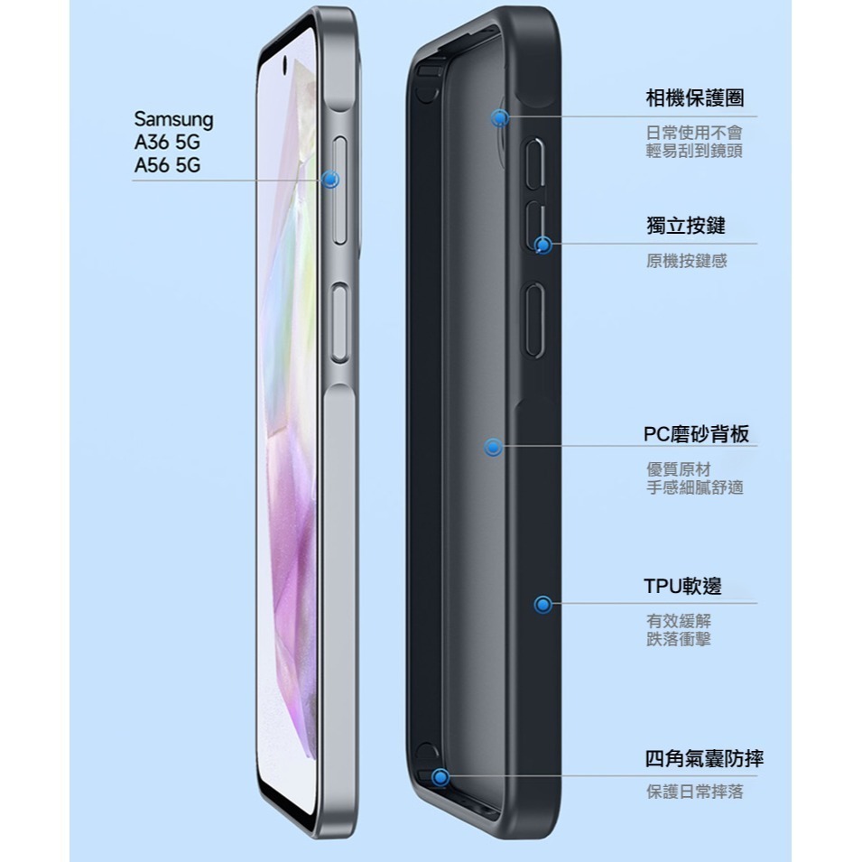 DUX DUCIS SAMSUNG 三星 Galaxy A36 5G / Galaxy A56 5G Yind 保護殼-細節圖6