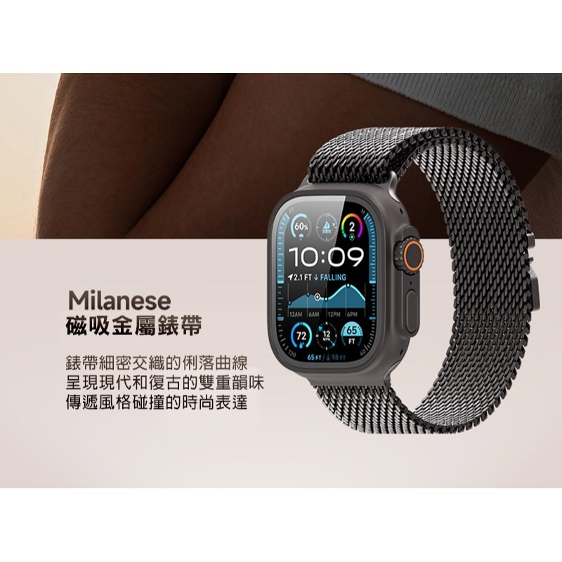 DUX DUCIS Apple Watch (42mm/44mm/45mm/46mm/49mm) 米蘭 Air 磁吸錶帶-細節圖6