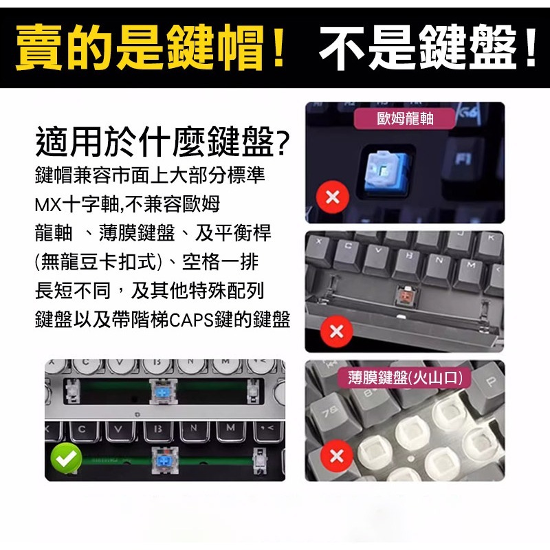 EWEADN 前行者 MX 十字軸 PBT 鍵帽 - 發財麻將 注音 倉頡-細節圖4