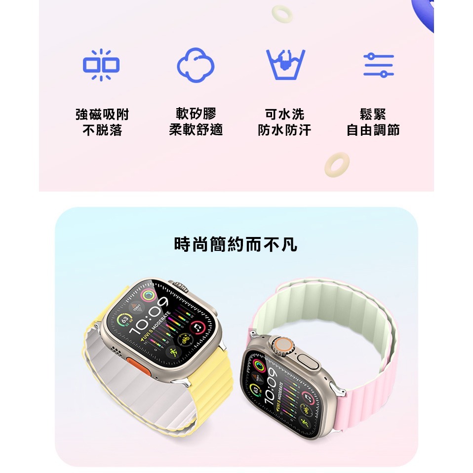 DUX DUCIS Apple 蘋果 Watch (38mm/40mm/41mm/42mm(十代)) SD 磁吸錶帶-細節圖4