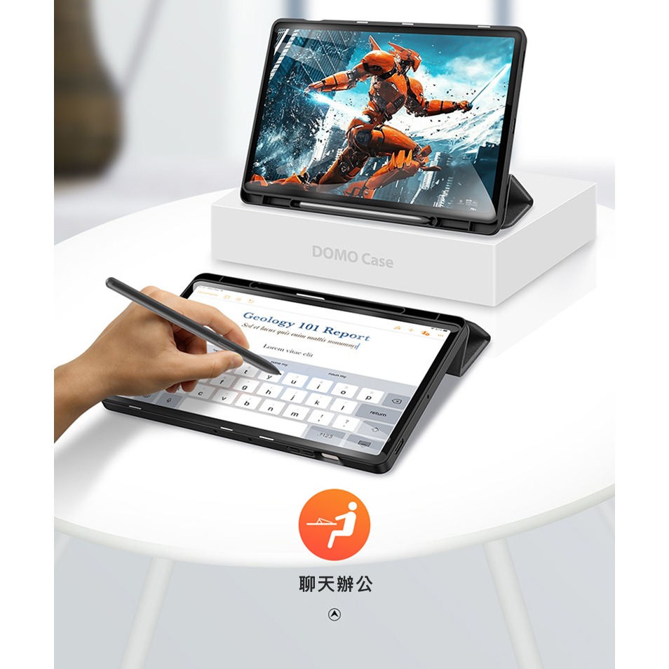 DUX DUCIS SAMSUNG 三星 Galaxy Tab S10 FE+ DOMO 筆槽防摔皮套 平板皮套 保護殼-細節圖9