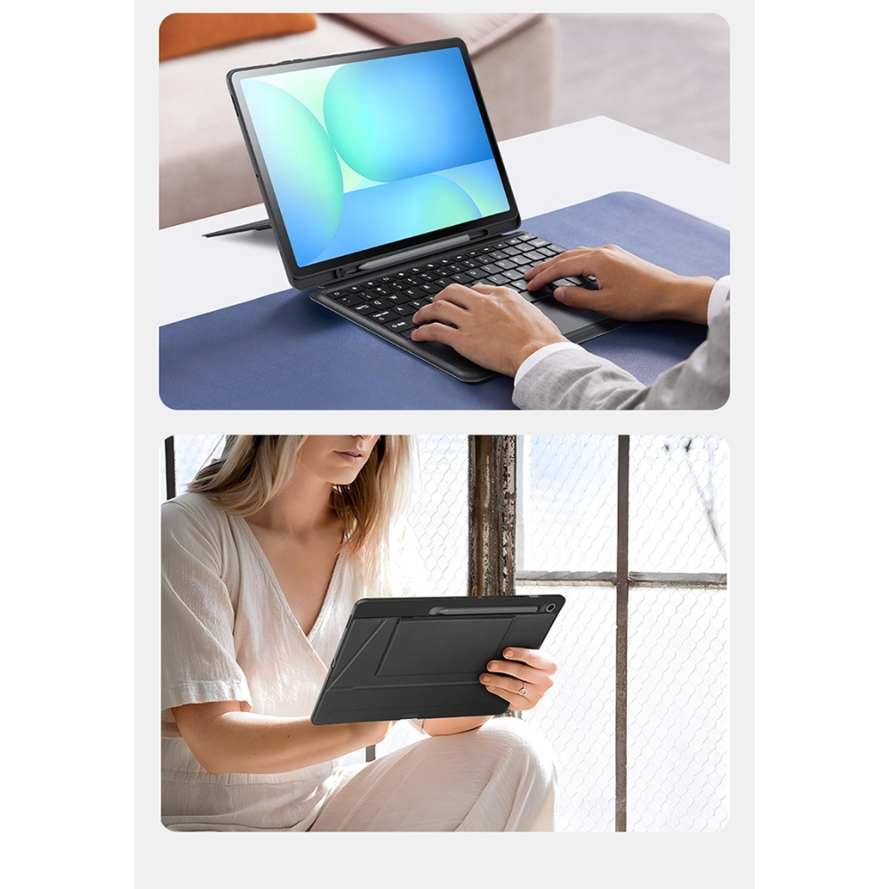 DUX DUCIS SAMSUNG 三星 Galaxy Tab S10 FE+ DK 鍵盤保護套(背光版) 平板保護套-細節圖7