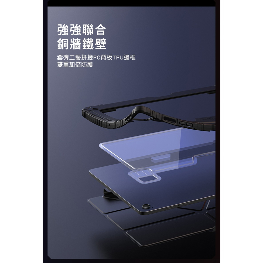 NILLKIN SAMSUNG 三星 Galaxy Tab S10 FE 悍甲 Pro 皮套(多角度摺疊款) 平板皮套-細節圖10