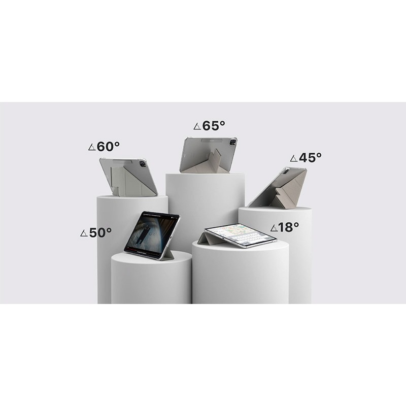 MAGEASY Apple iPad Mini 6/Mini 7(A17 Pro) FACET 全方位支架透明背蓋保護套-細節圖5