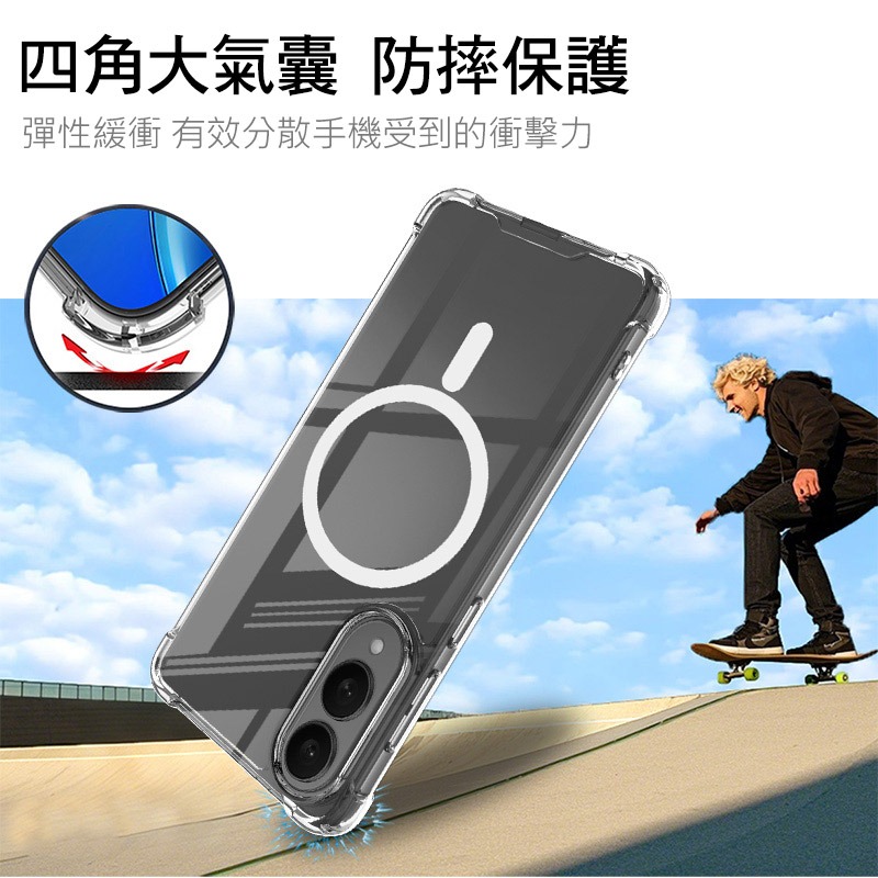 Imak 艾美克 SAMSUNG 三星 Galaxy S25 Edge 太空殼(磁吸款) 雙料殼 透明殼 保護殼 保護套-細節圖3